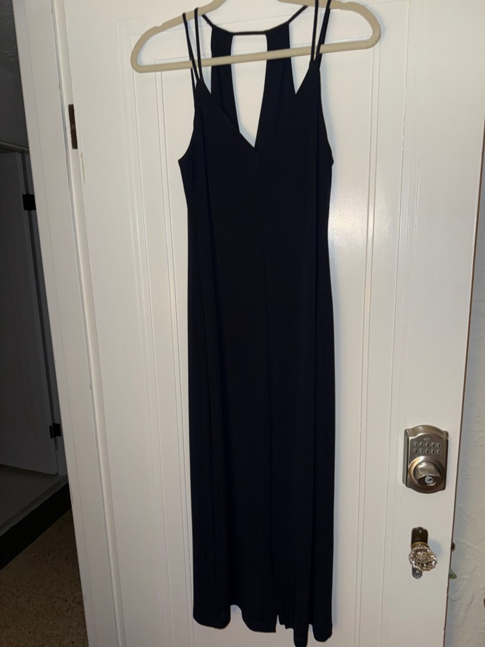 Bailey 44 Black Strappy V-Neck Maxi Dress